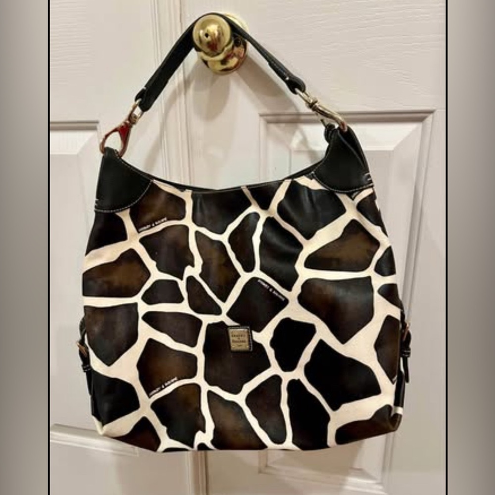 DOONEY & BOURKE “T’MORO” Giraffe Print Leather Bag **NEW w/paperwork, DUSTBAG